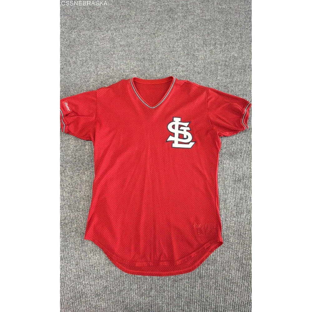 Rawlings Red Jersey 1988 Ken Hill St Louis Cardinals 43 - Size Large
